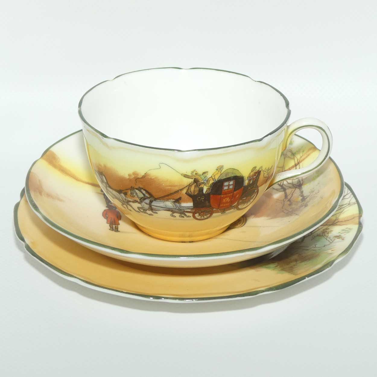 Royal Doulton Coaching Days Cecil shape trio E3804 | Fancy Edge