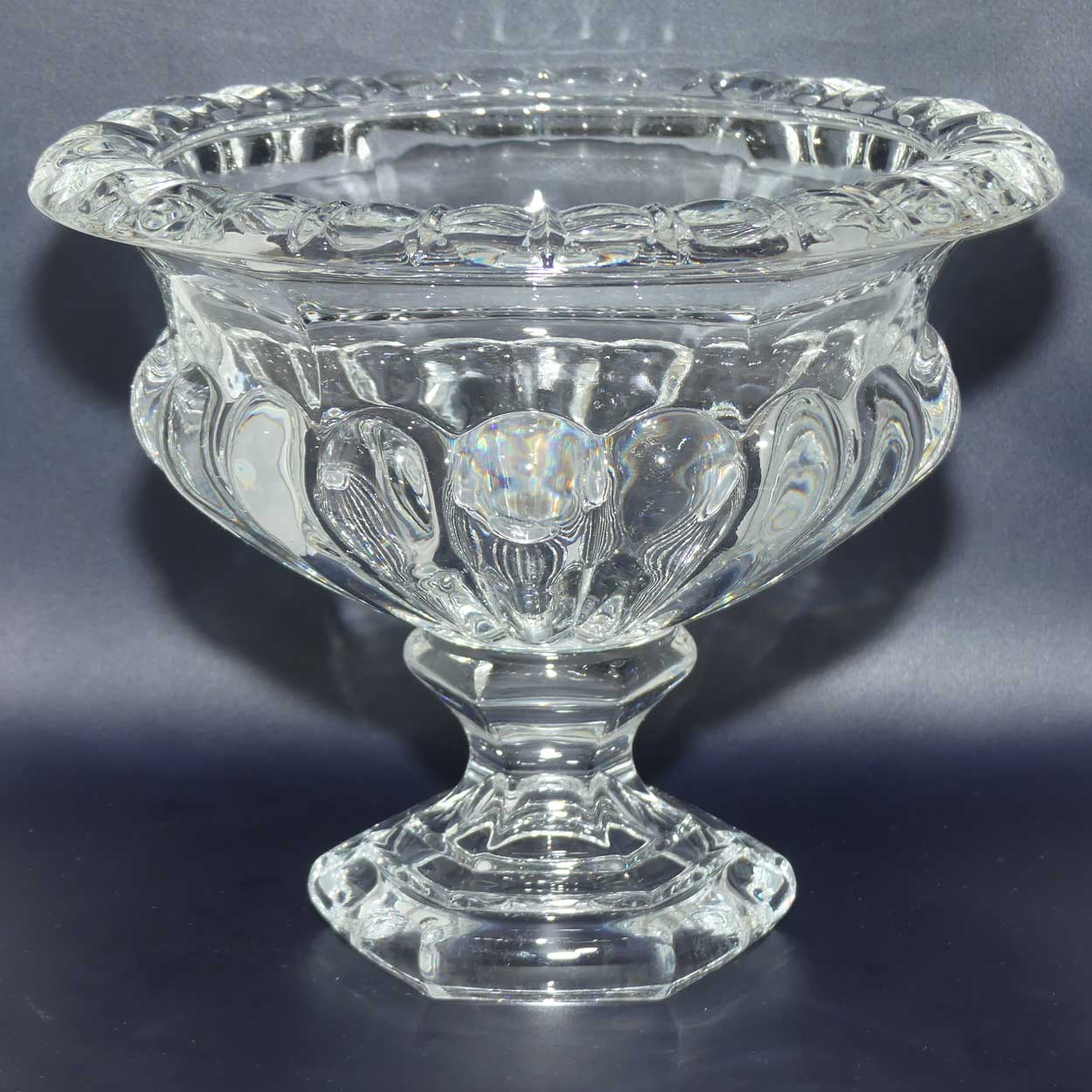 Large Grecian style compote urn | Gadrooned body