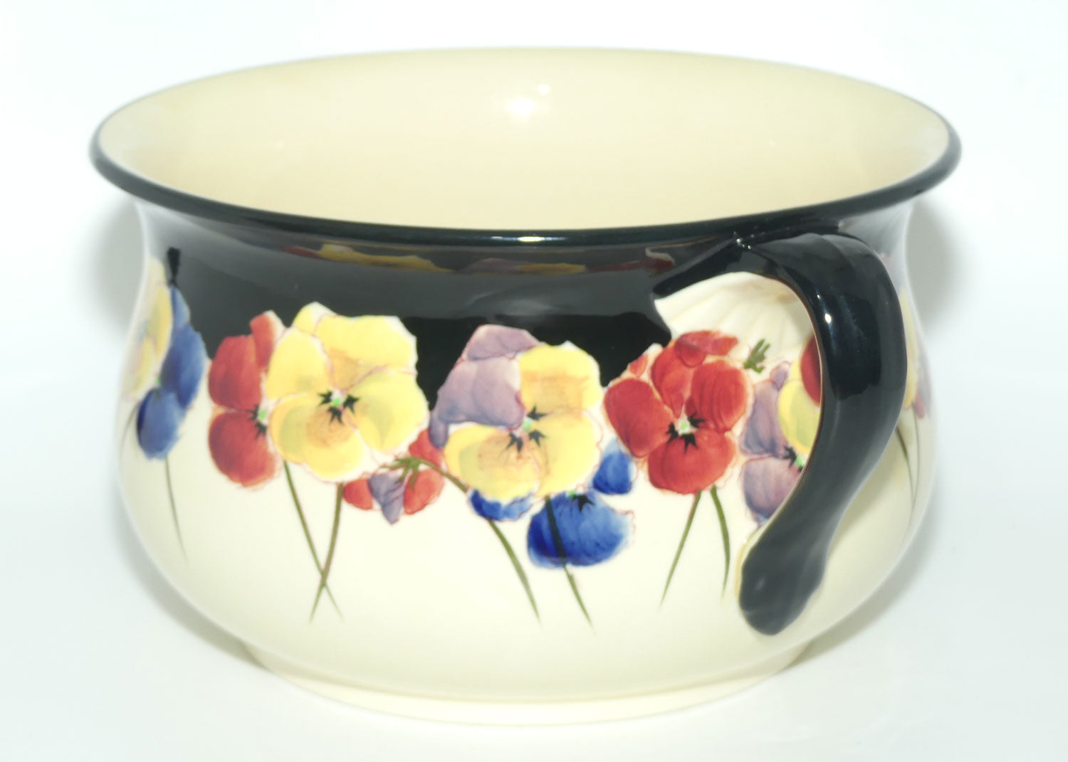 Royal Doulton Pansy | Black Border Chamber Pot D4273