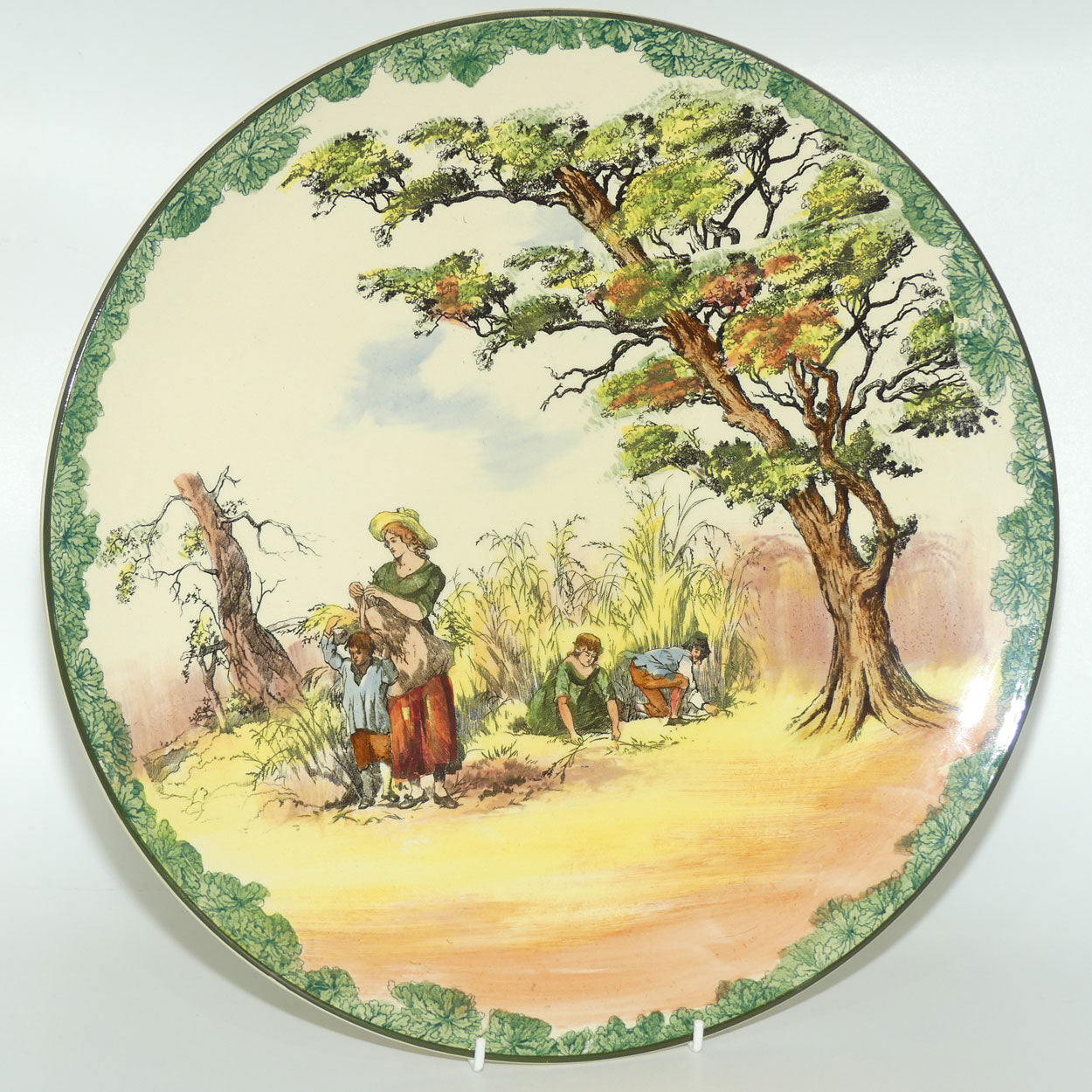 Royal Doulton Gleaners and Gypsies Charger Foliage Border D4983