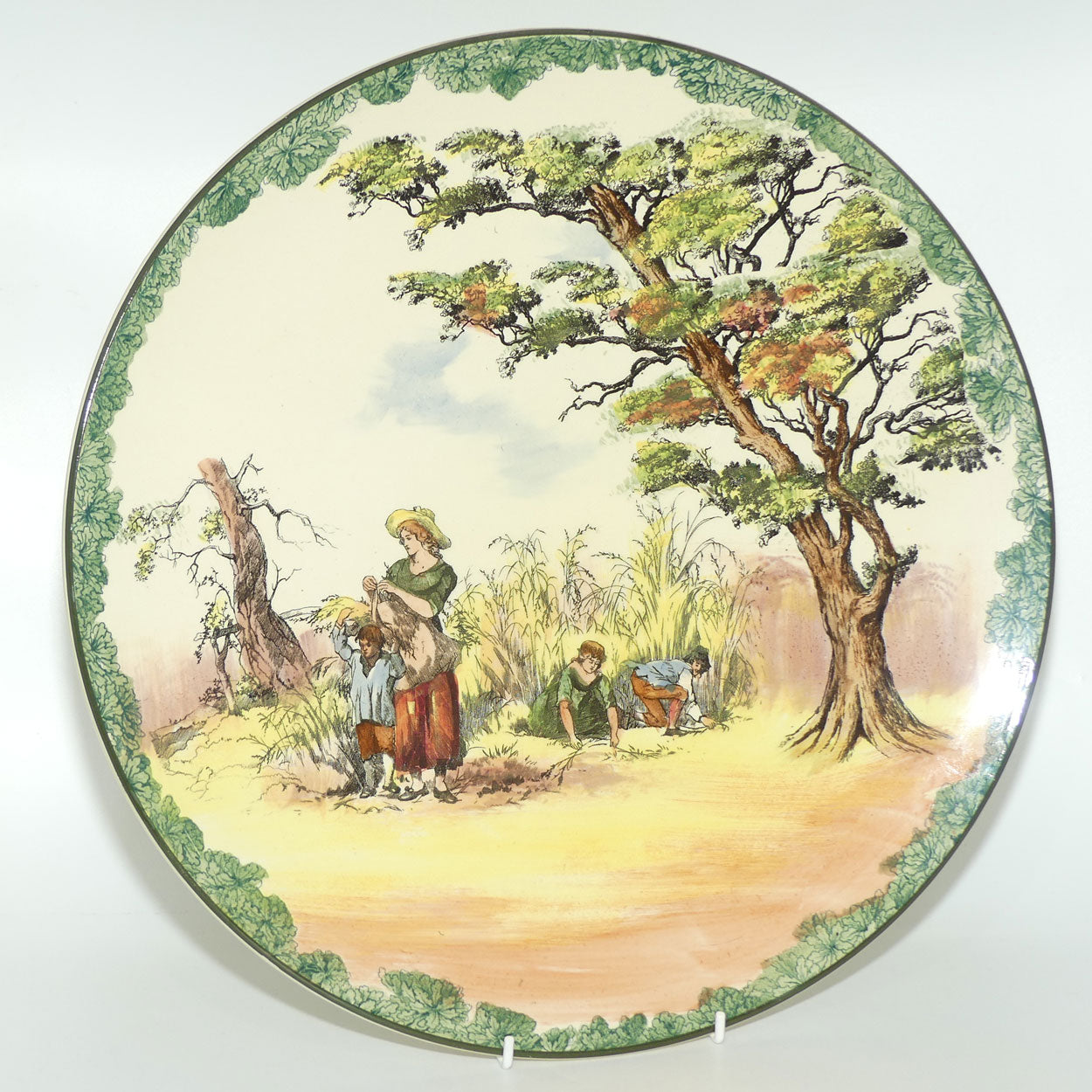 Royal Doulton Gleaners and Gypsies Charger Foliage Border D4983