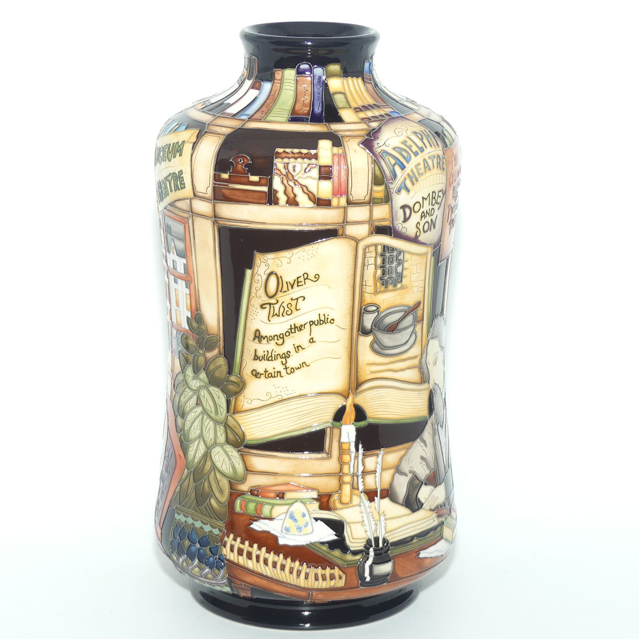 Moorcroft Charles Dickens 98/11 vase | LE 58/75