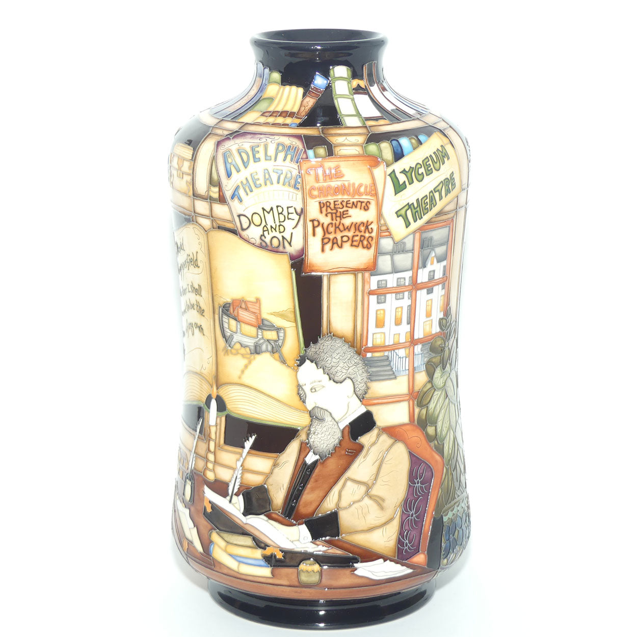 Moorcroft Charles Dickens 98/11 vase | LE 58/75