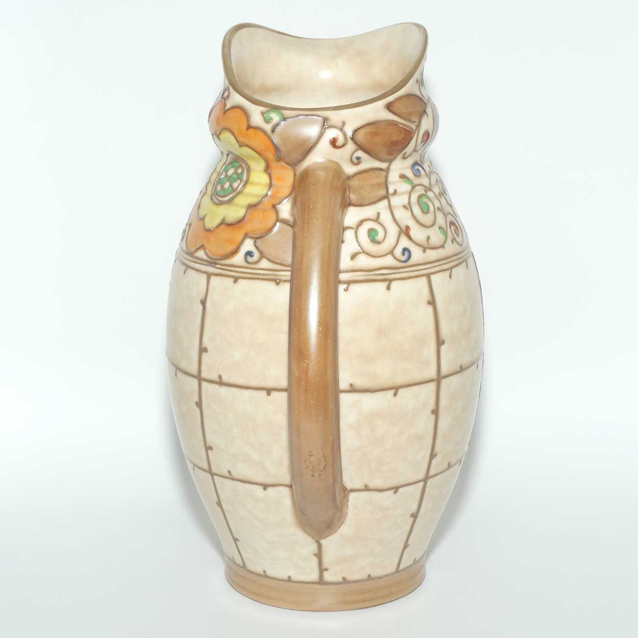 Bursley Ware Charlotte Rhead Trellis jug | Shape 324 | #2