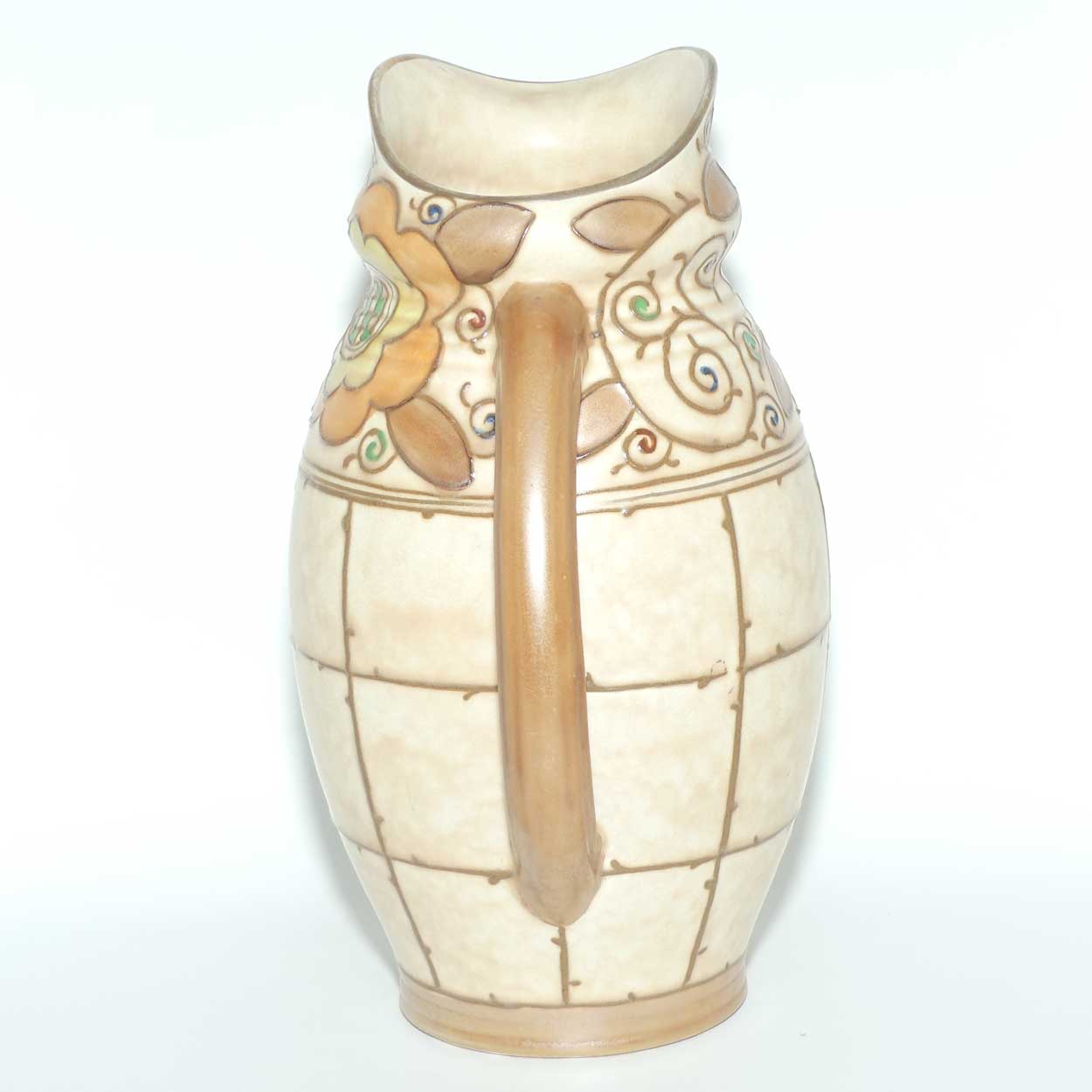 Bursley Ware Charlotte Rhead Trellis jug | Shape 324 | #3