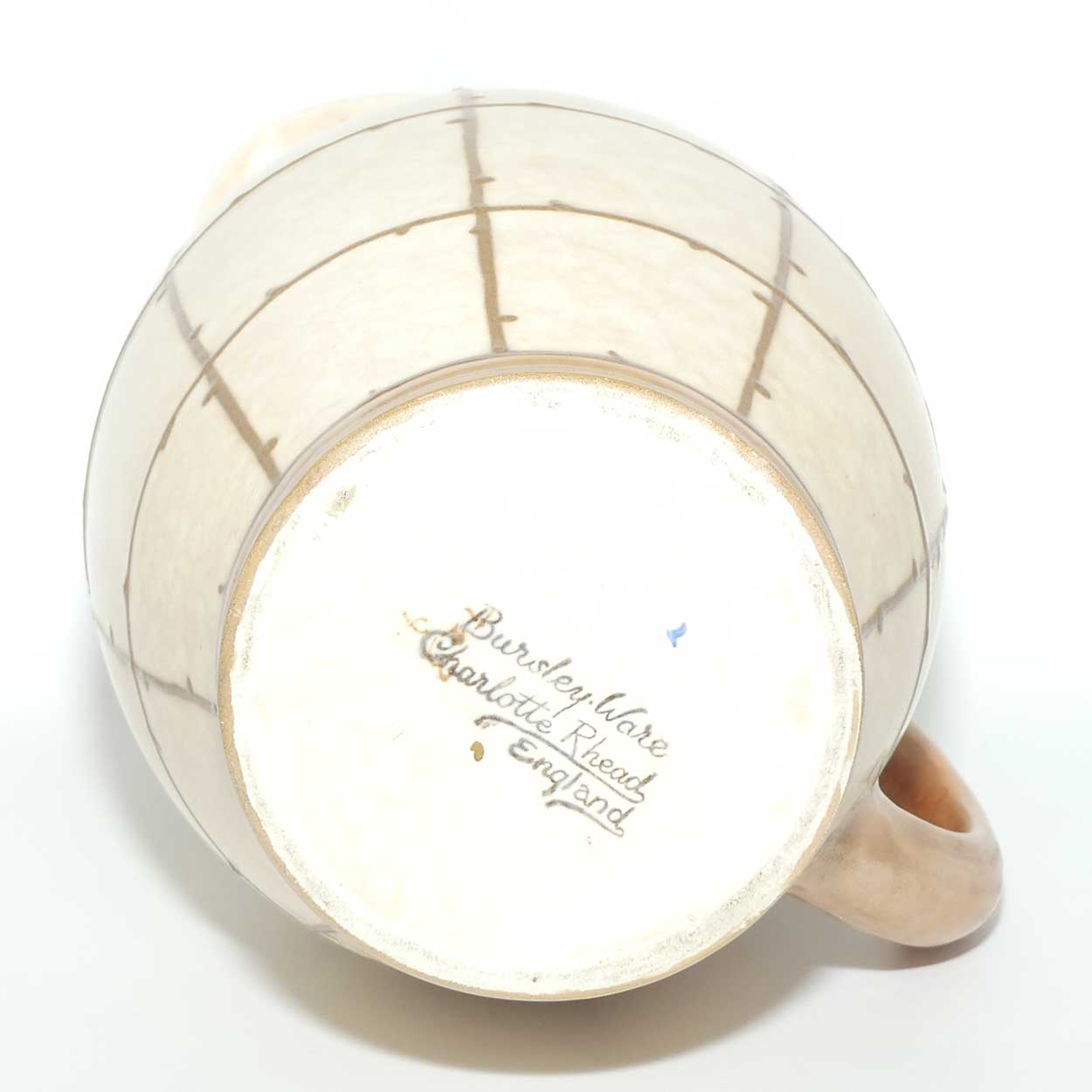 Bursley Ware Charlotte Rhead Trellis jug | Shape 324 | #3