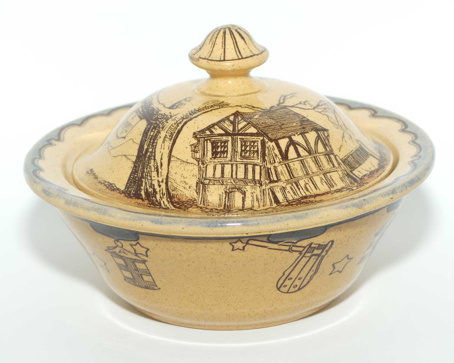 Royal Doulton Nightwatchman soap dish | Whieldon Glaze