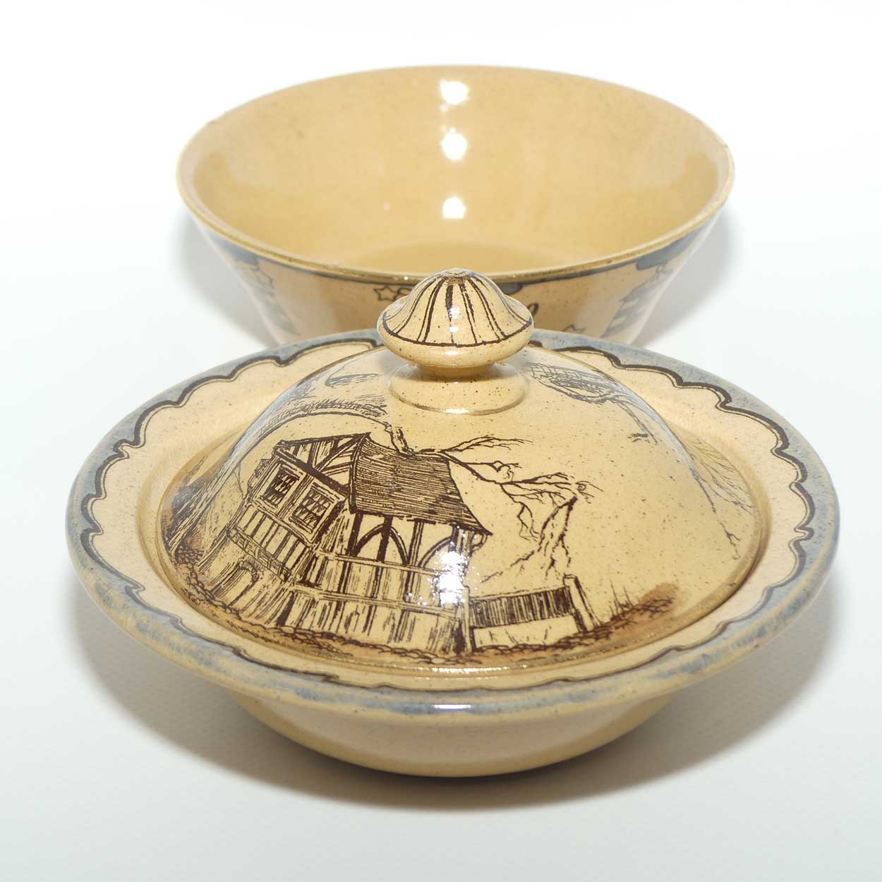 Royal Doulton Nightwatchman soap dish | Whieldon Glaze