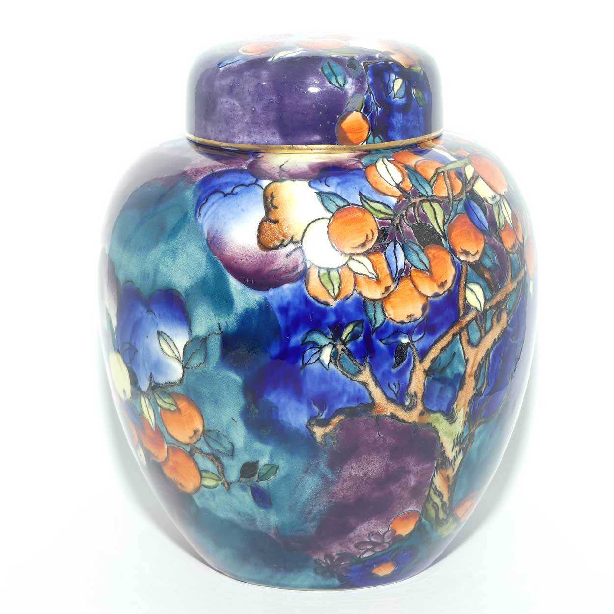 S Hancock and Sons Corona Ware Cherry Ripe pattern ginger jar designed by Molly Hancock