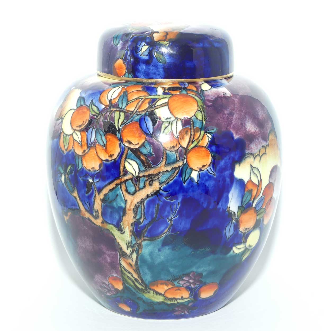 S Hancock and Sons Corona Ware Cherry Ripe pattern ginger jar designed by Molly Hancock