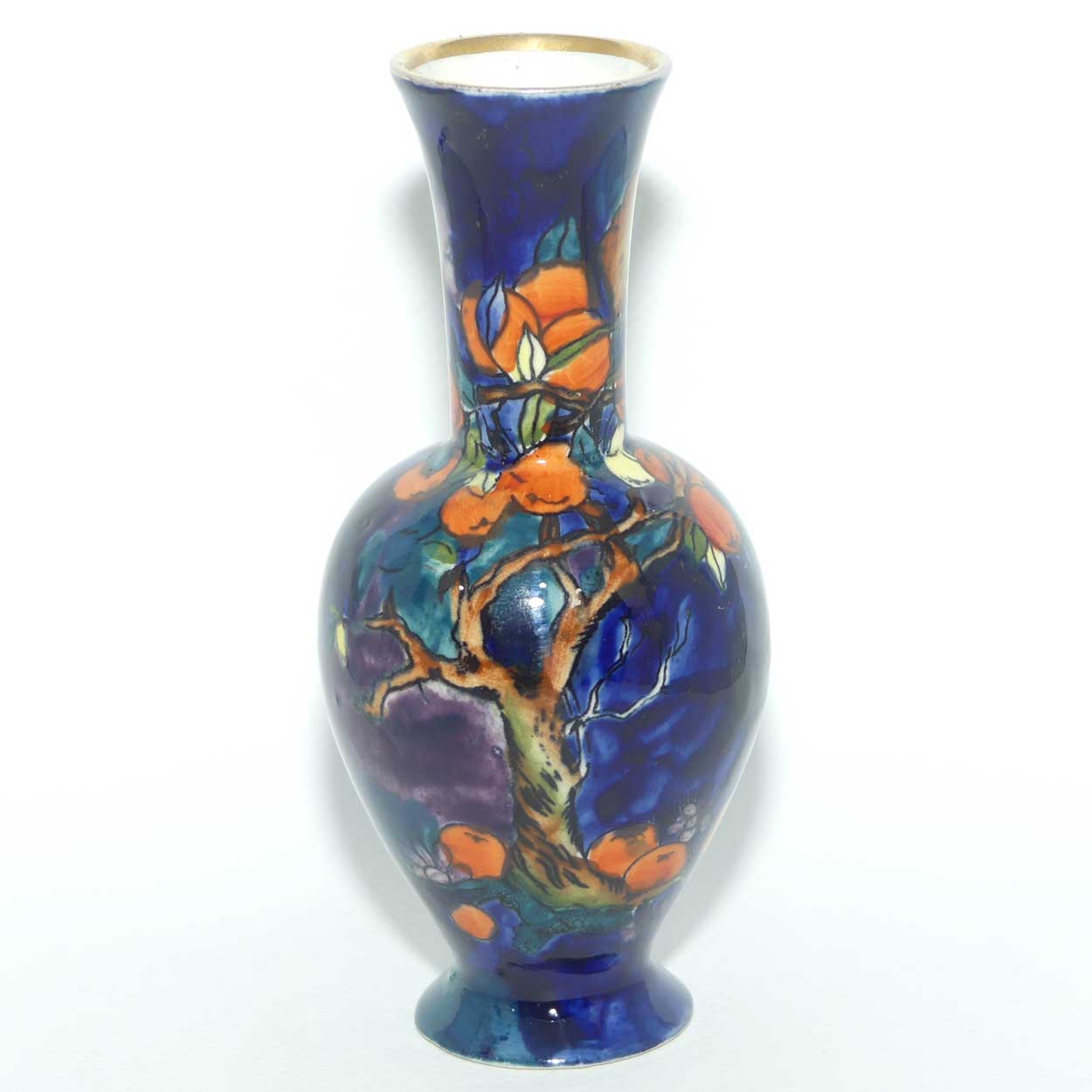 S Hancock and Sons Corona Ware Cherry Ripe pattern vase designed by Molly Hancock