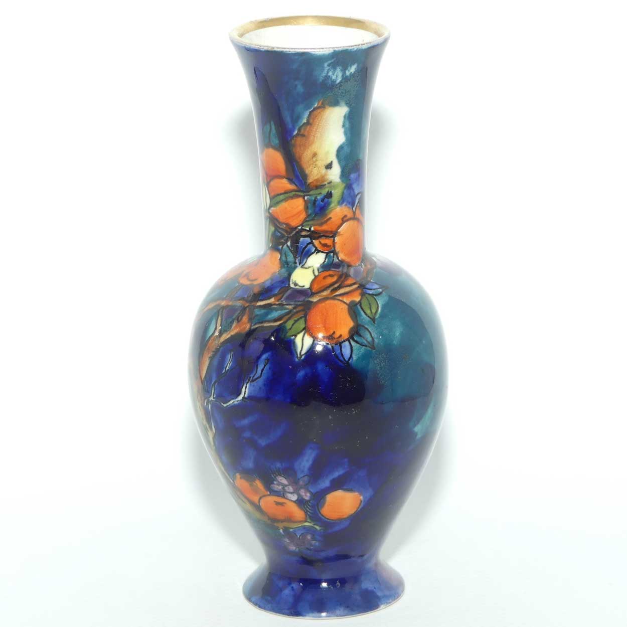 S Hancock and Sons Corona Ware Cherry Ripe pattern vase designed by Molly Hancock