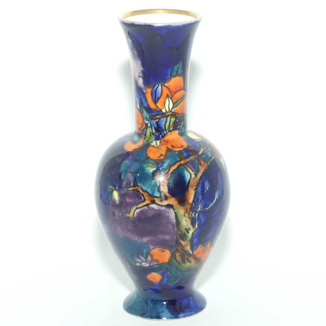S Hancock and Sons Corona Ware Cherry Ripe pattern vase designed by Molly Hancock
