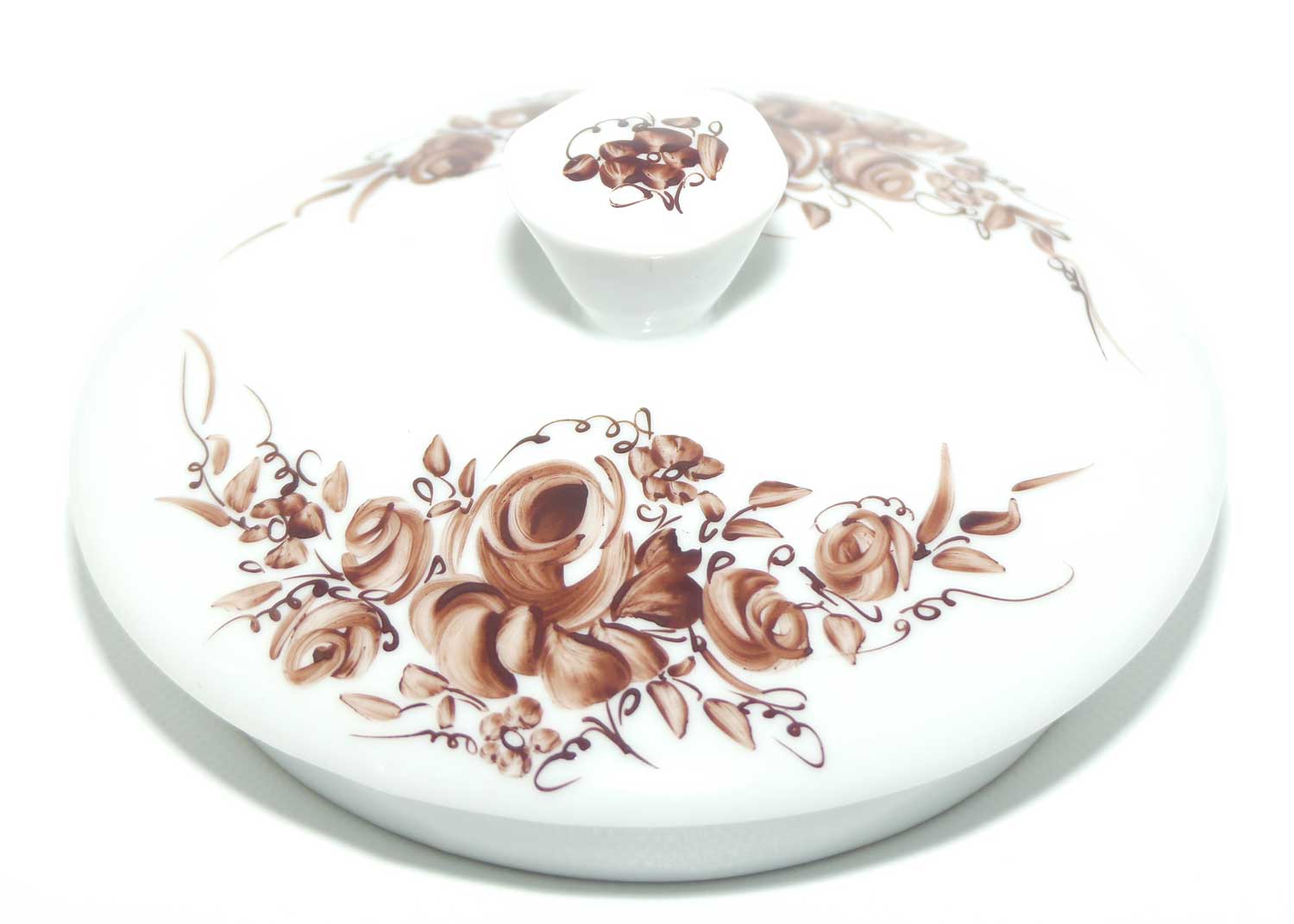 Chielow Poland hand painted tea pot signed Ewie Tomek