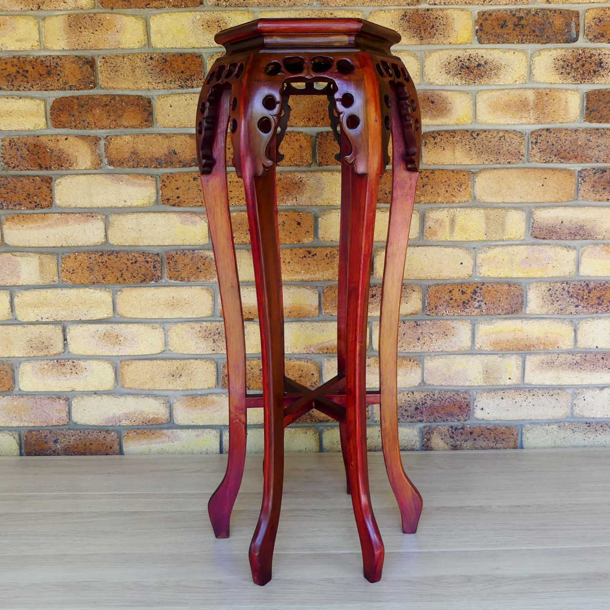 Oriental hexagonal shape 6 legged planter pedastal