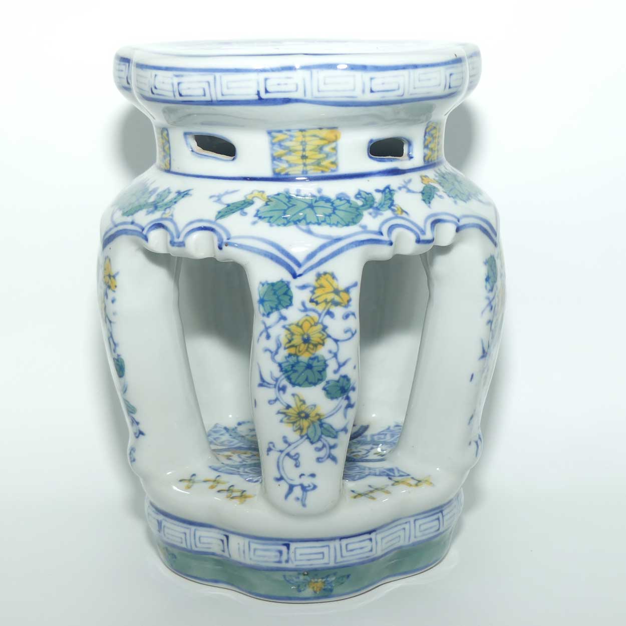 Small Oriental Decorative Drum Stool style planter