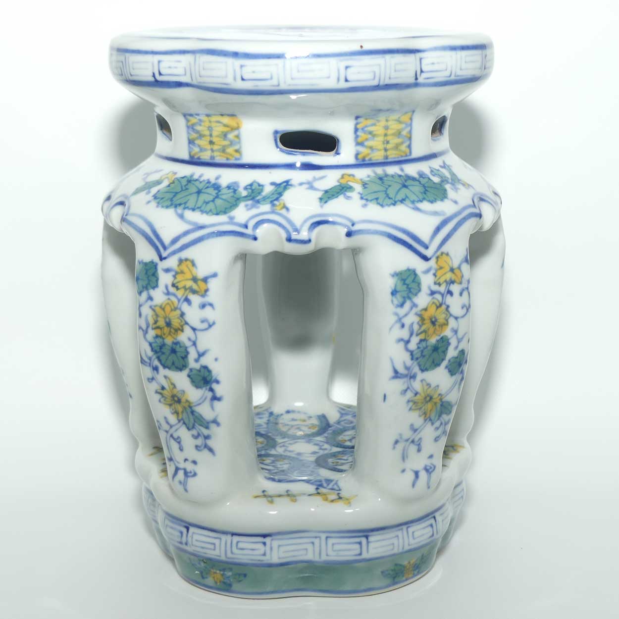 Small Oriental Decorative Drum Stool style planter