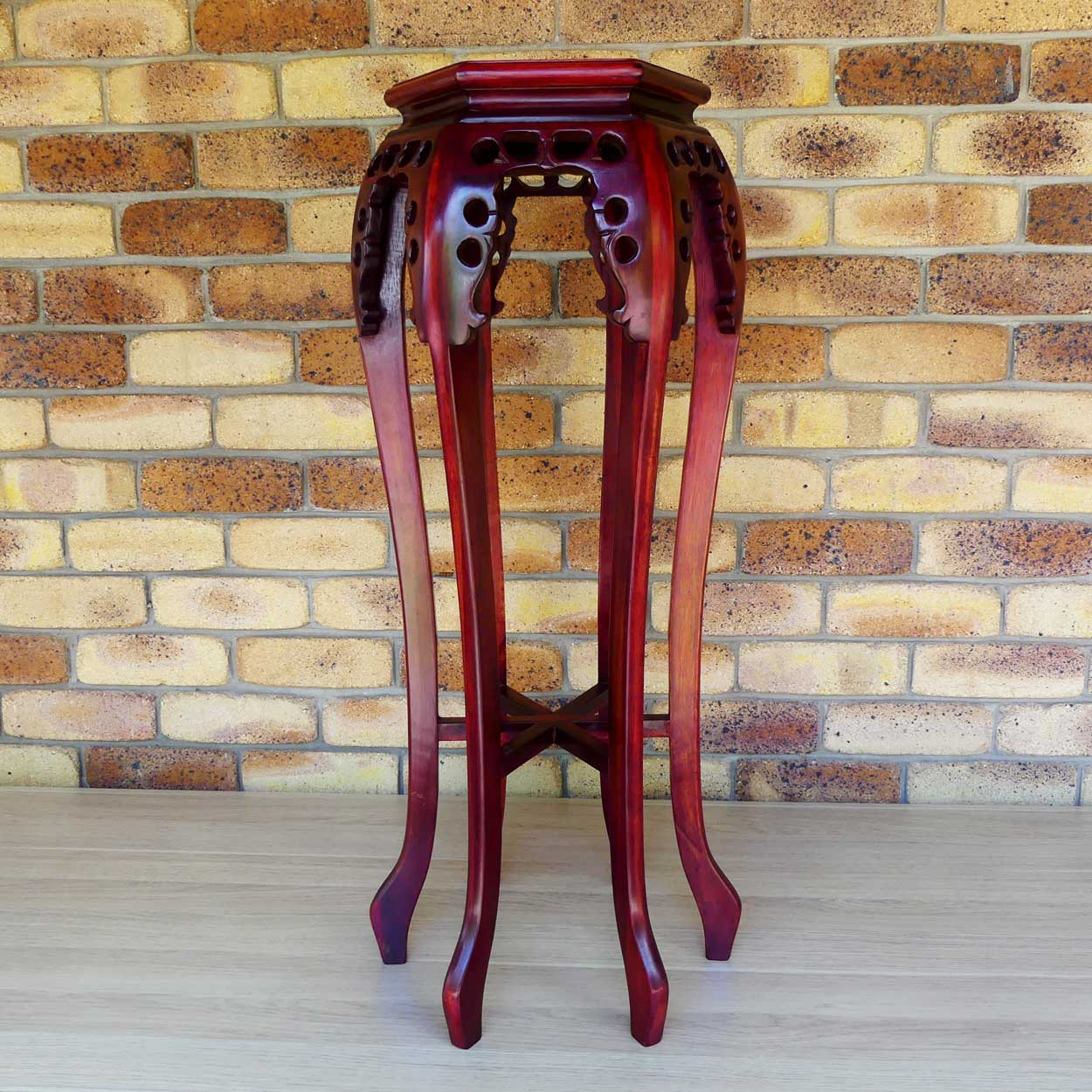 Oriental hexagonal shape 6 legged planter pedastal