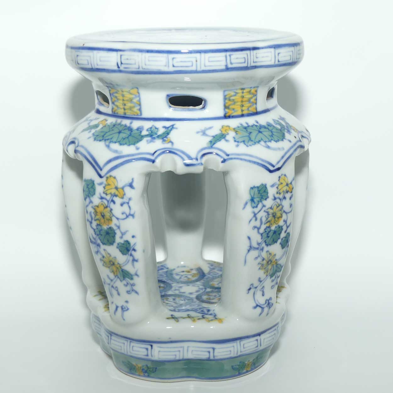 Small Oriental Decorative Drum Stool style planter