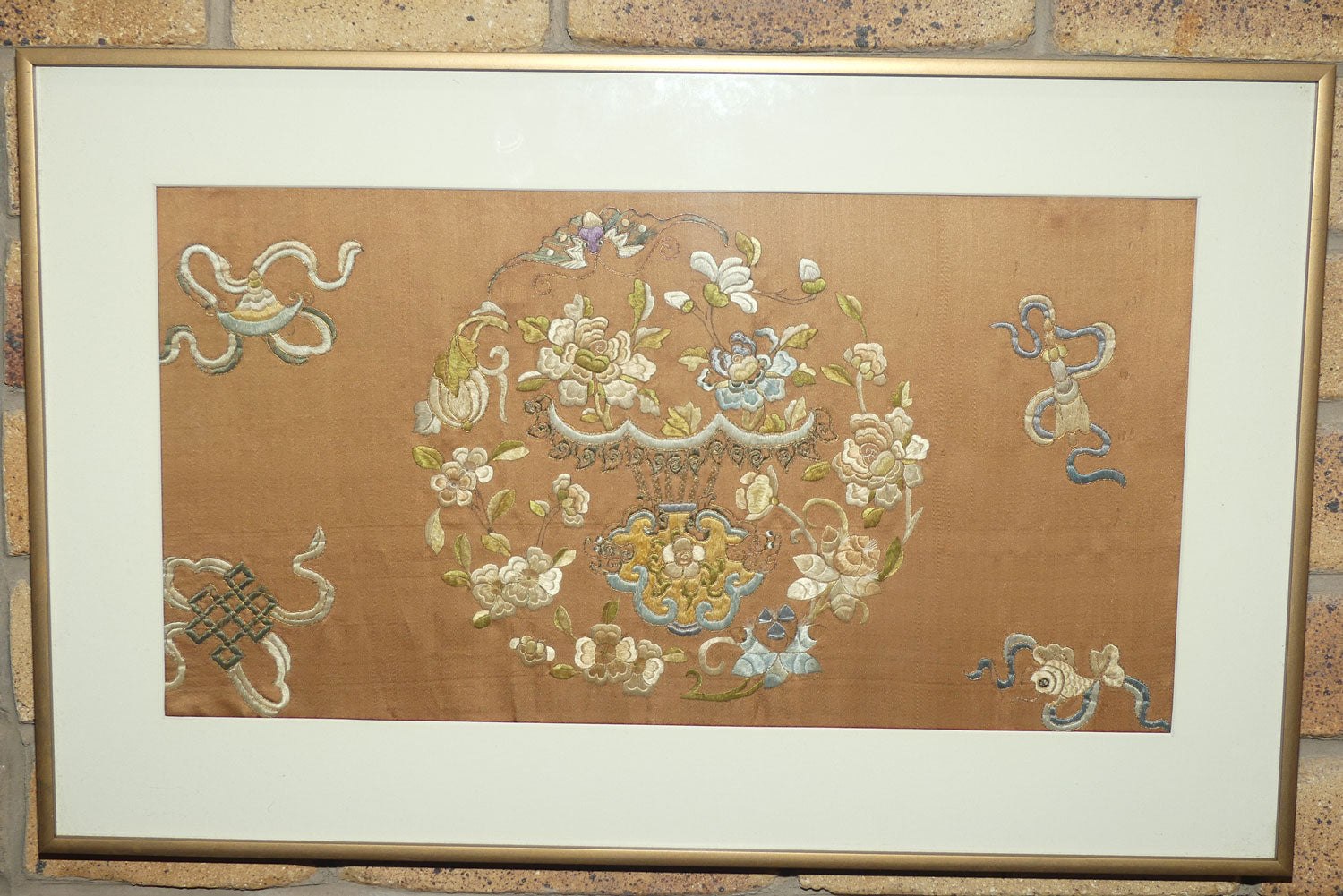 Chia Ching | Jiaqing Qing Dynasty framed Chinese Silk | #2