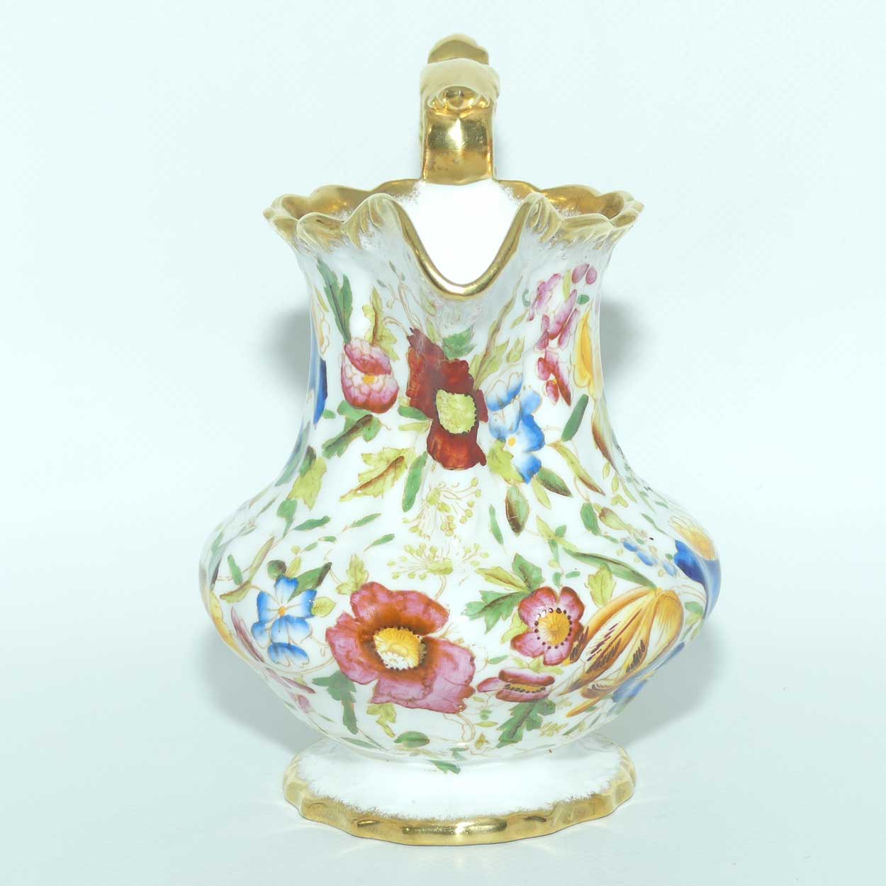 Hammersley Queen Anne 13166 Chintz pattern large milk jug | 13.5cm tall