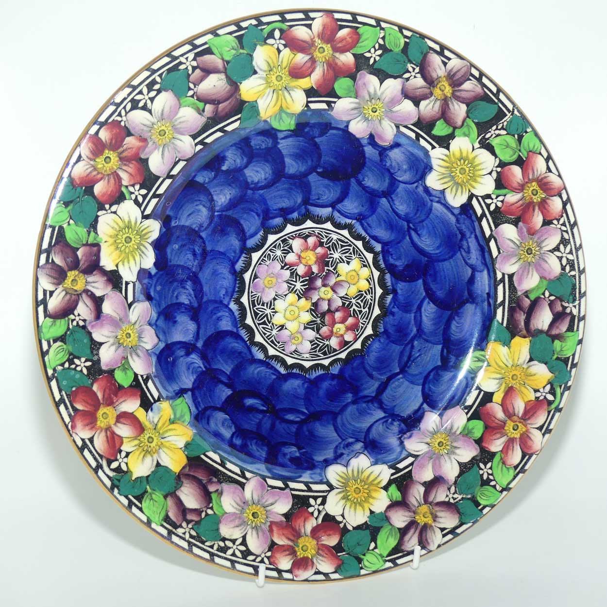 Maling plate Clematis 6502 Thumbprint Blue