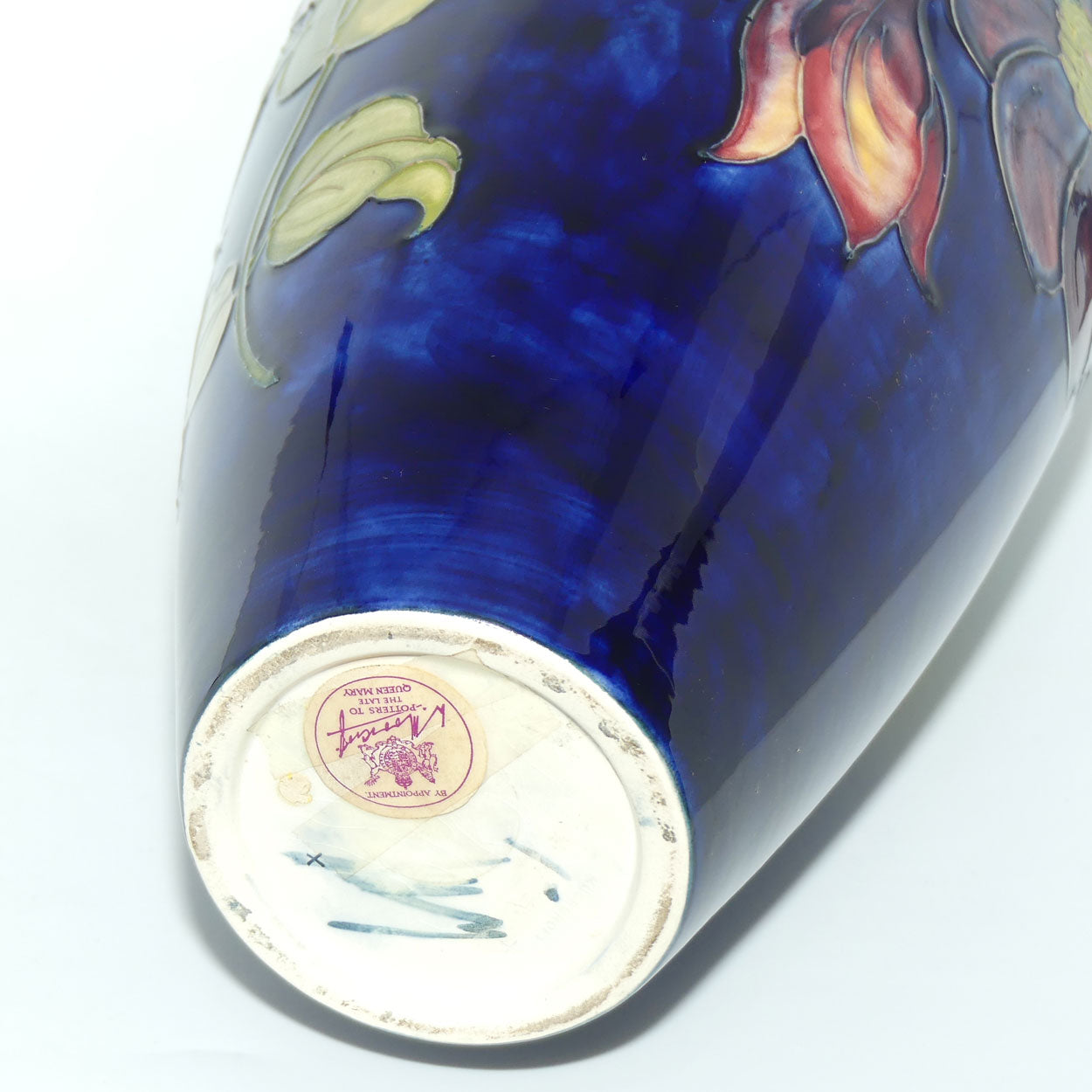Walter Moorcroft Clematis (Blue) 101/14 vase LARGE