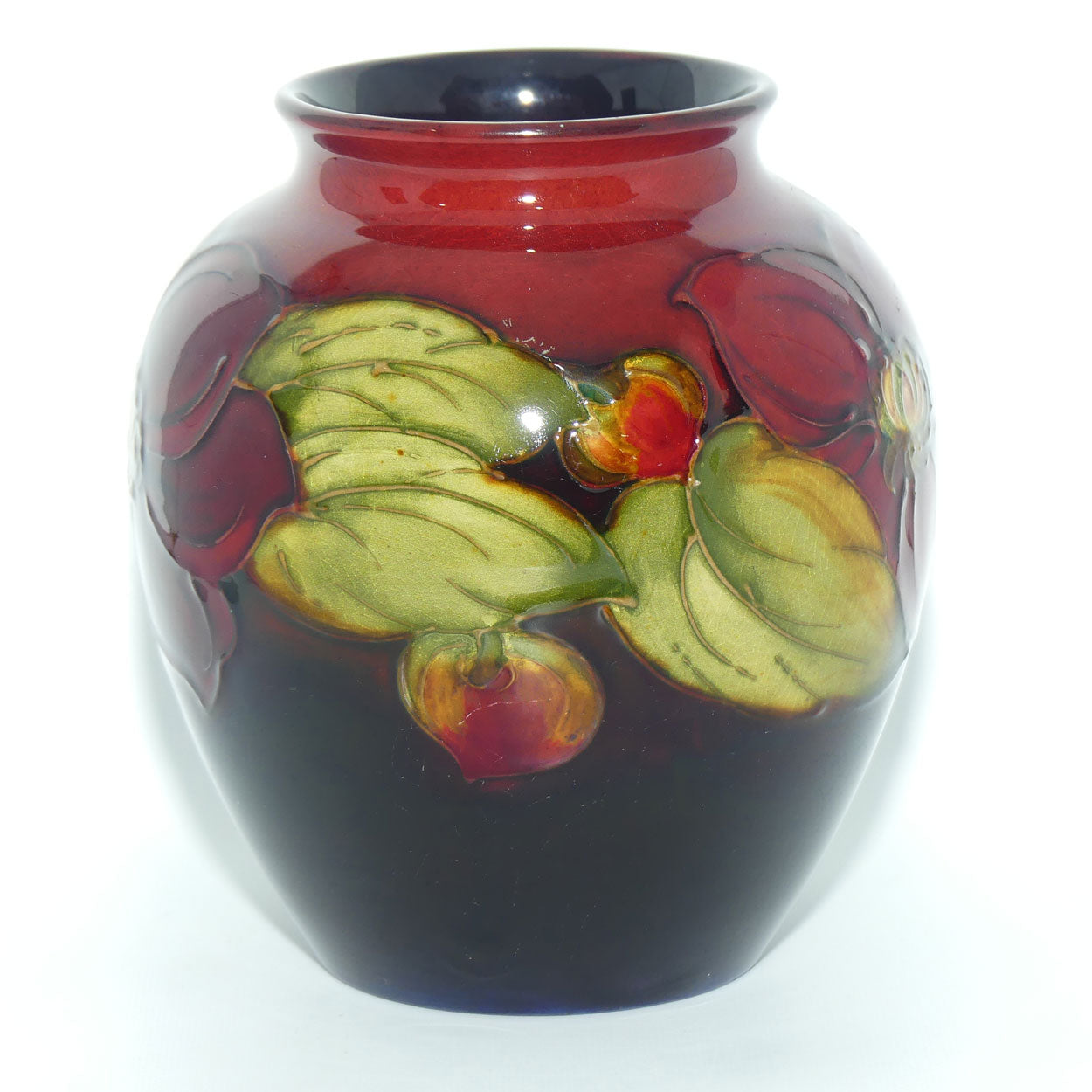 Walter Moorcroft Flambe Clematis vase
