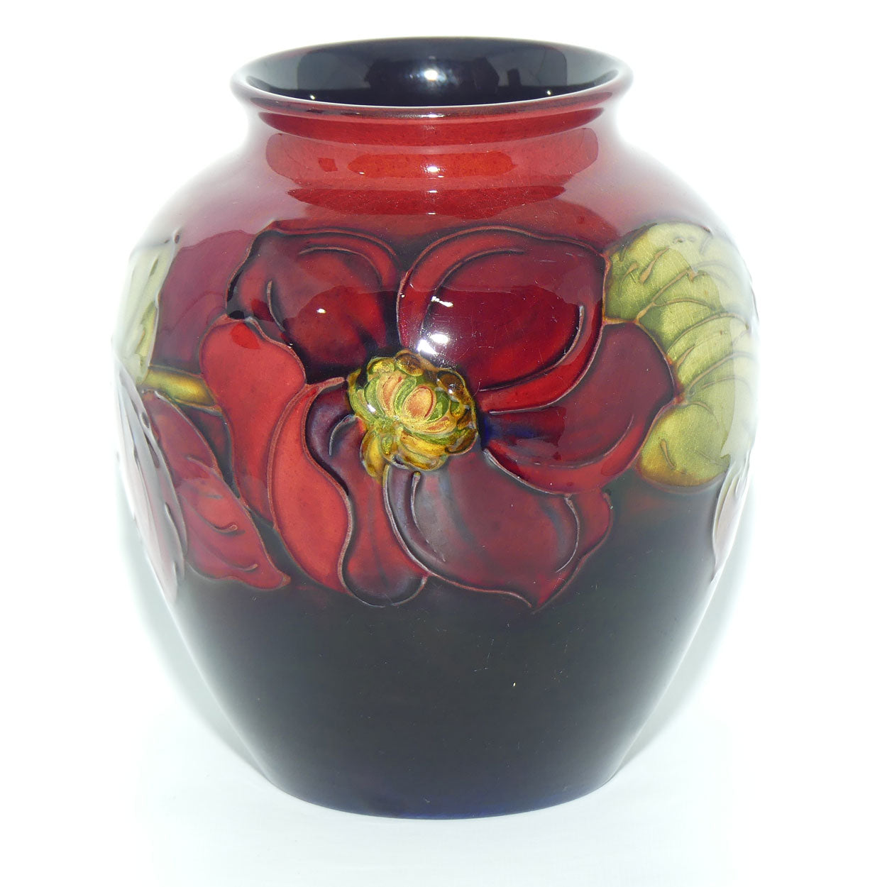 Walter Moorcroft Flambe Clematis vase