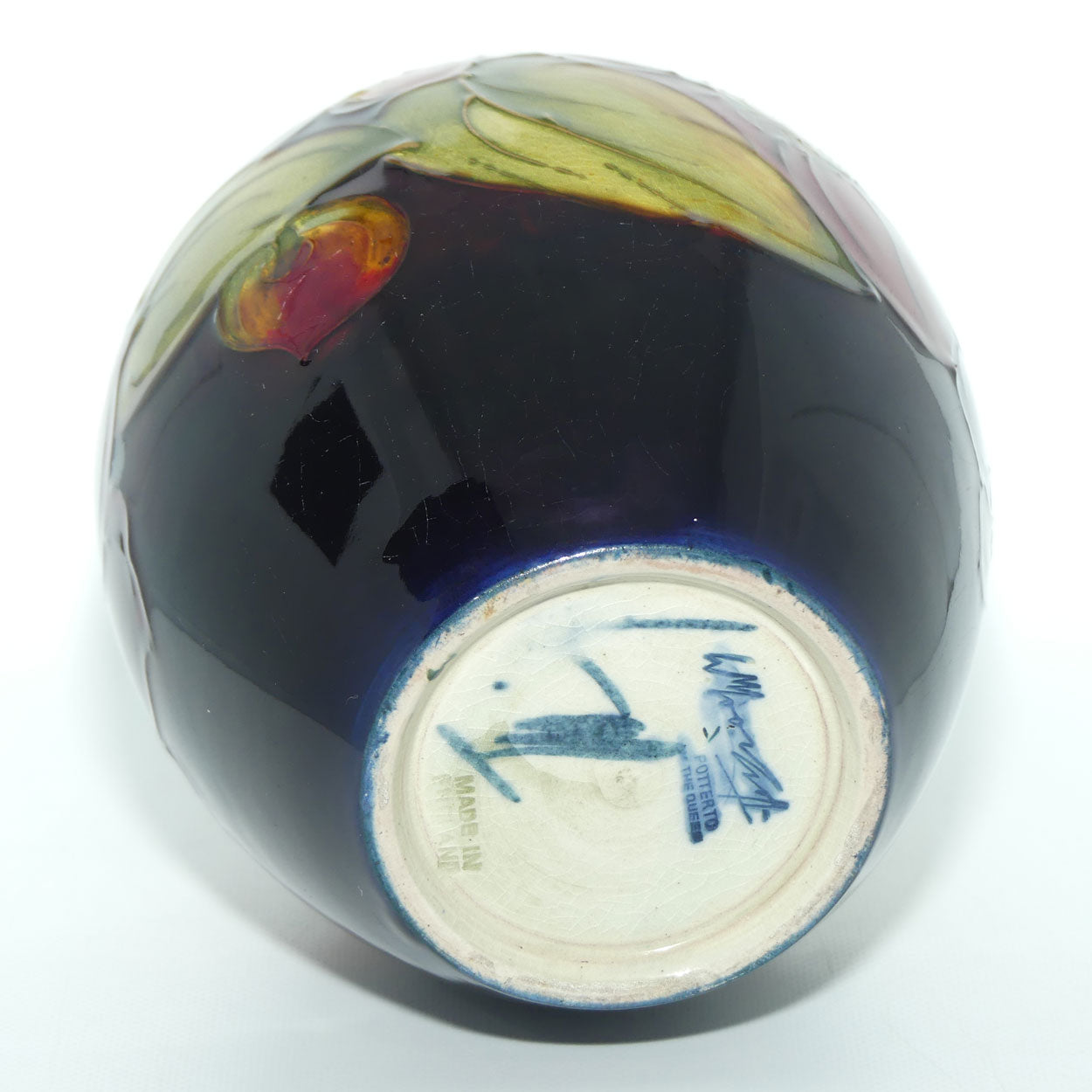 Walter Moorcroft Flambe Clematis vase