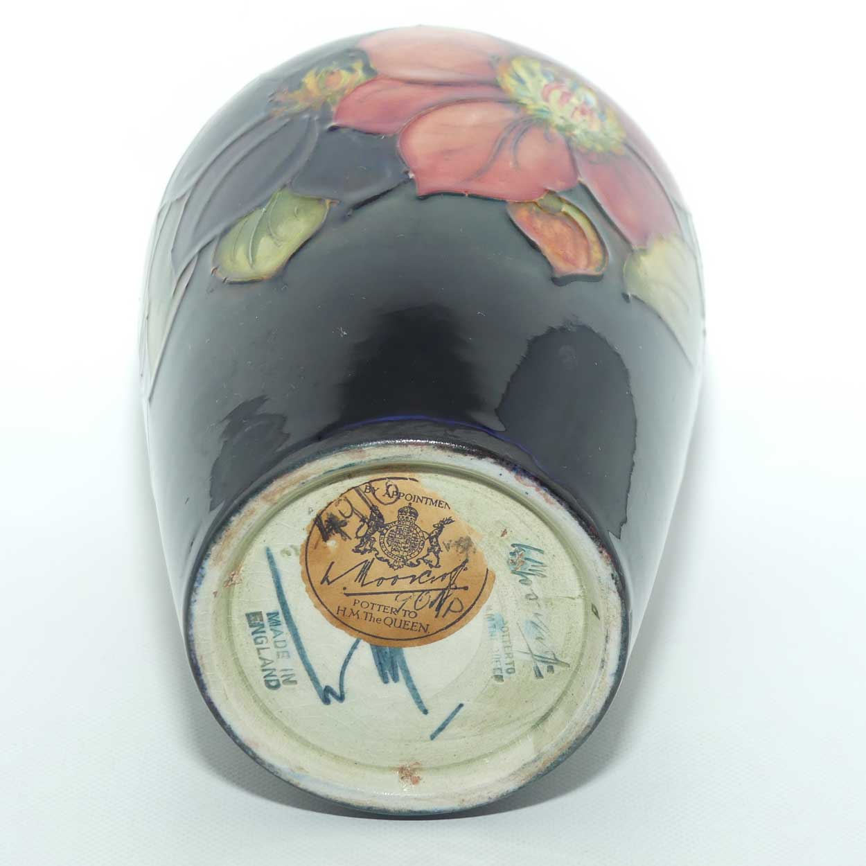 Walter Moorcroft Clematis vase | Shape 49/6 | Flambe Glaze