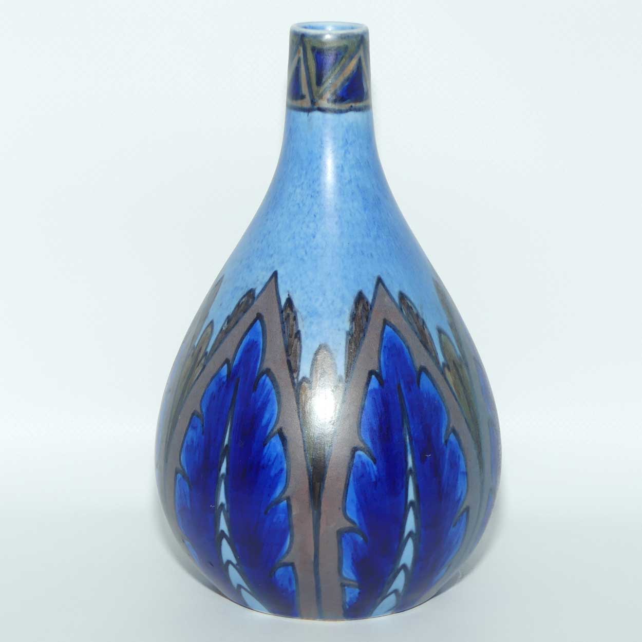 Clews & Co Chameleon Ware Light and Dark Blue vase