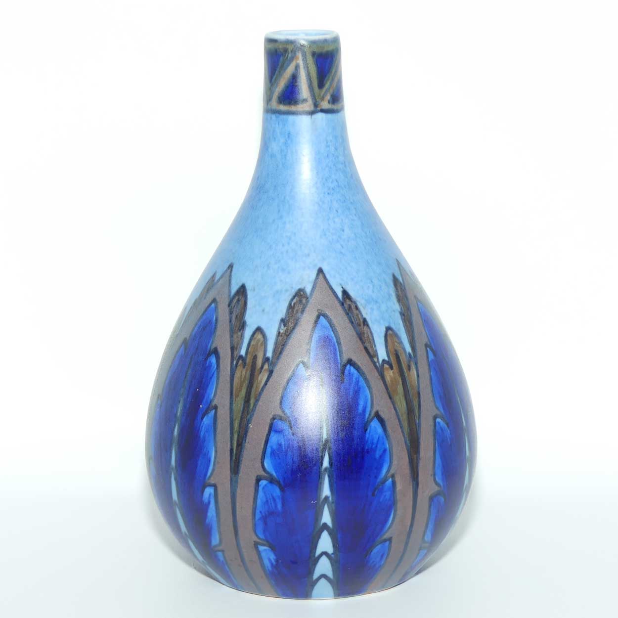 Clews & Co Chameleon Ware Light and Dark Blue vase