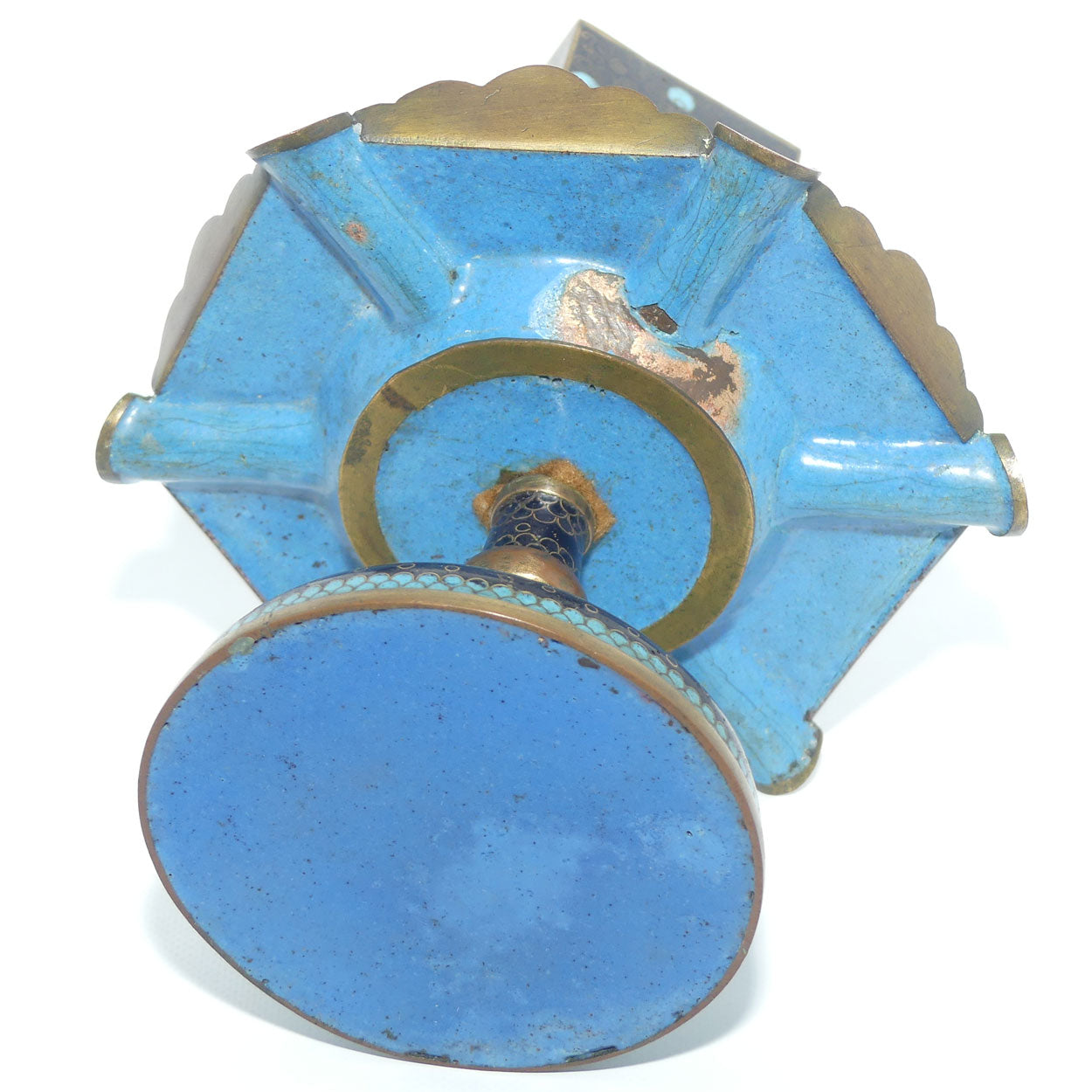 Superb Cloisonne Smokers stand | Dragon Motif