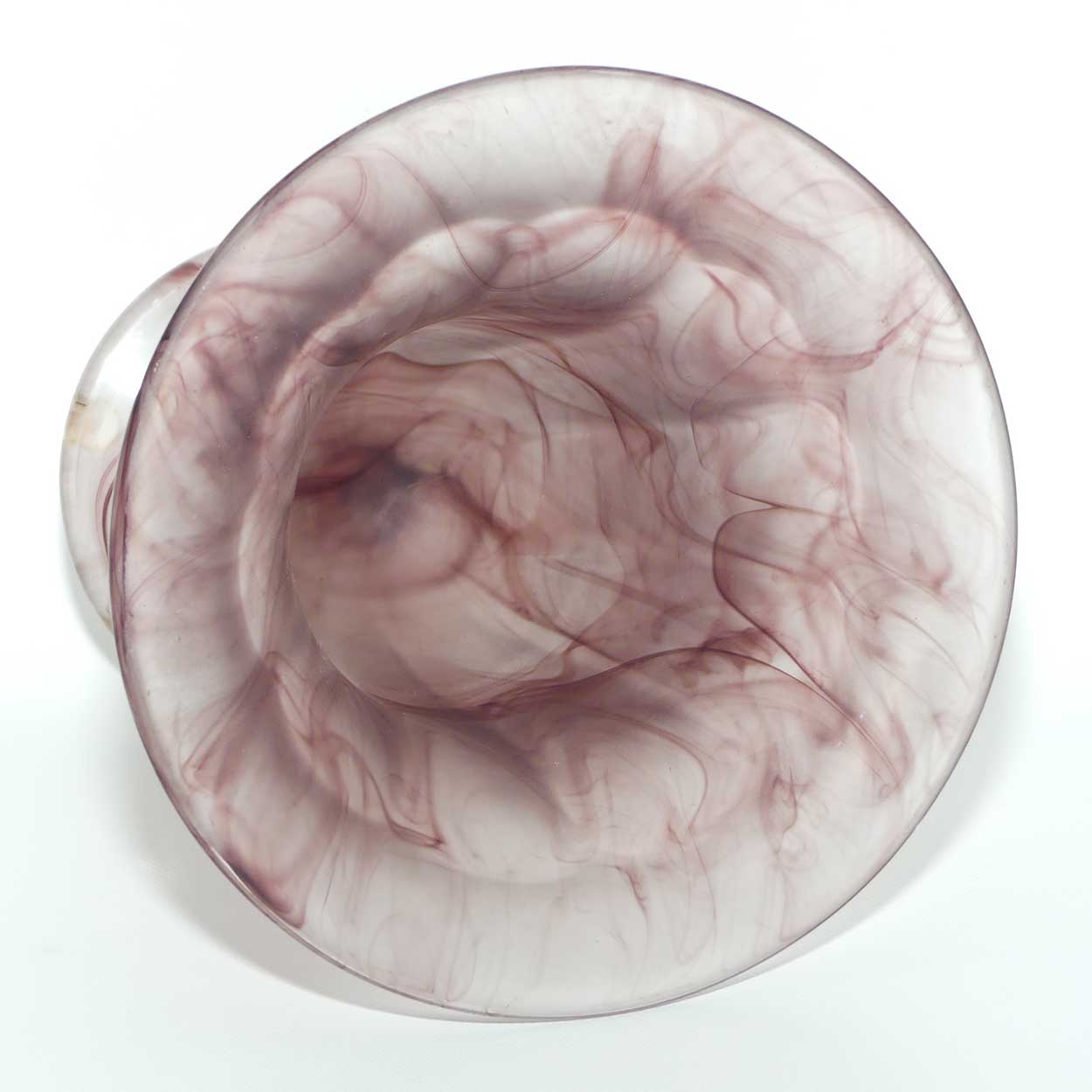 Vintage Davidson Cloud Glass vase | Shape 293 | Purple Cloud glass