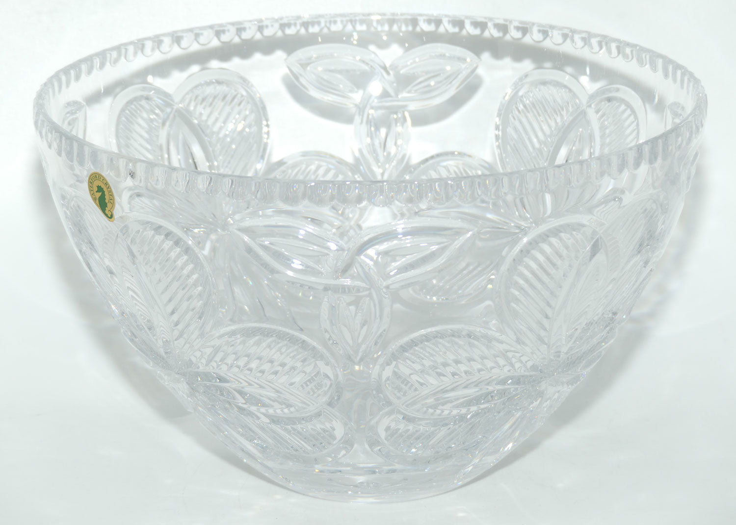 Waterford Crystal Irish Shamrock collection crystal bowl | 27.5cms diam