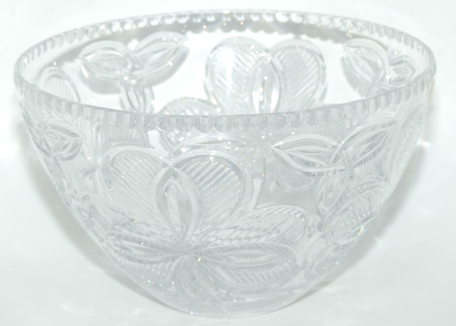Waterford Crystal Irish Shamrock collection crystal bowl | 27.5cms diam