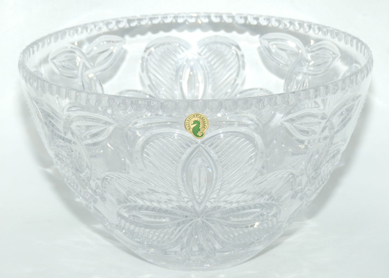 Waterford Crystal Irish Shamrock collection crystal bowl | 27.5cms diam