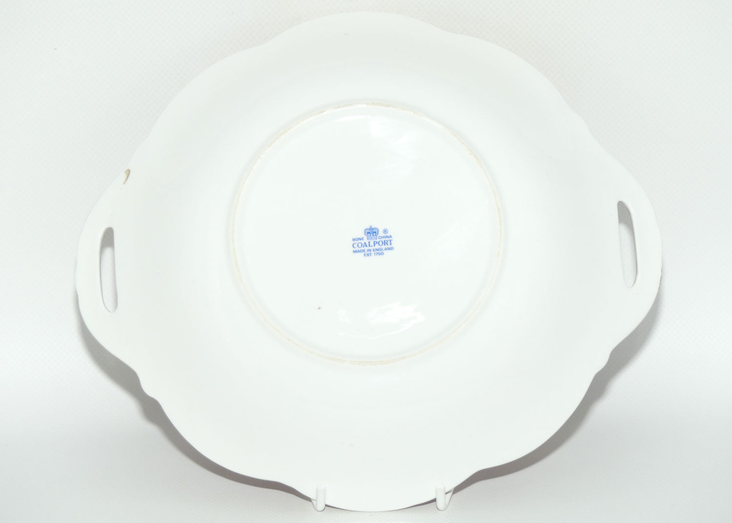 Coalport England Puce and Gilt floral decor server c.1950 | signed D Capey