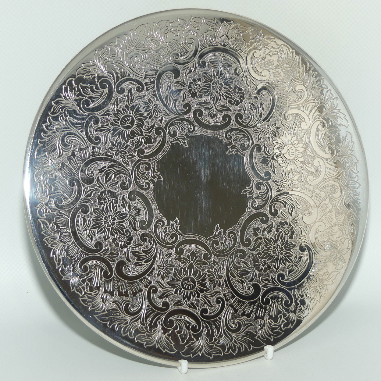 Set of 6 Strachan Silver Plated Tea Pot stands with rubber backs | 20cm diam | original box