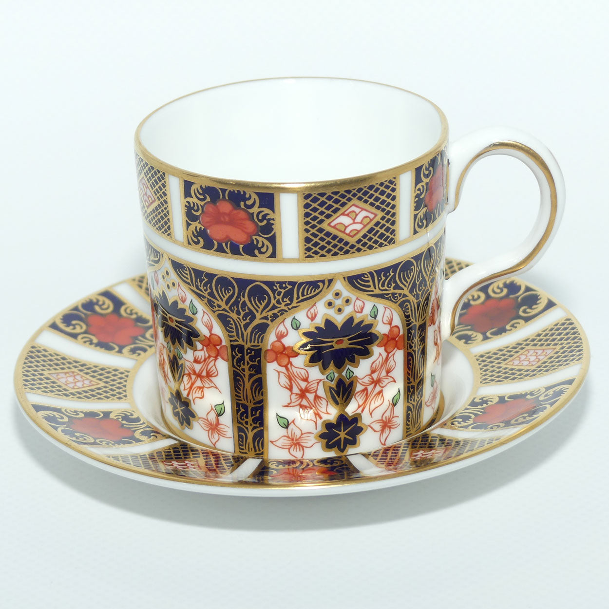 Royal Crown Derby Imari 1128 demi tasse coffee duo #3