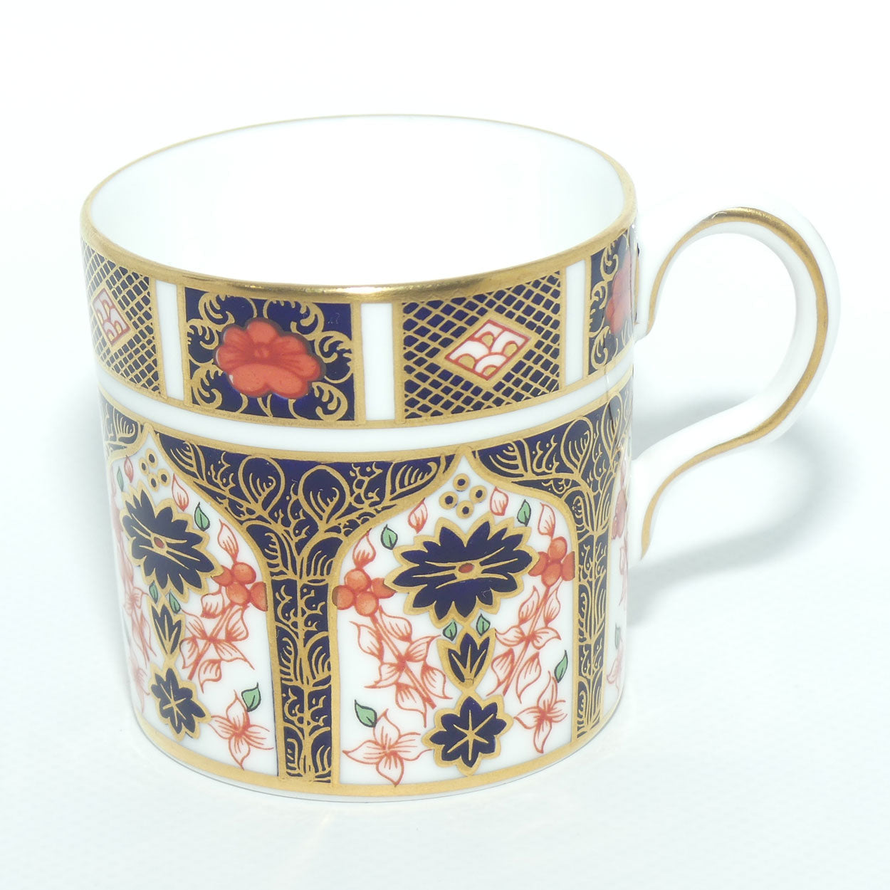 Royal Crown Derby Imari 1128 demi tasse coffee duo
