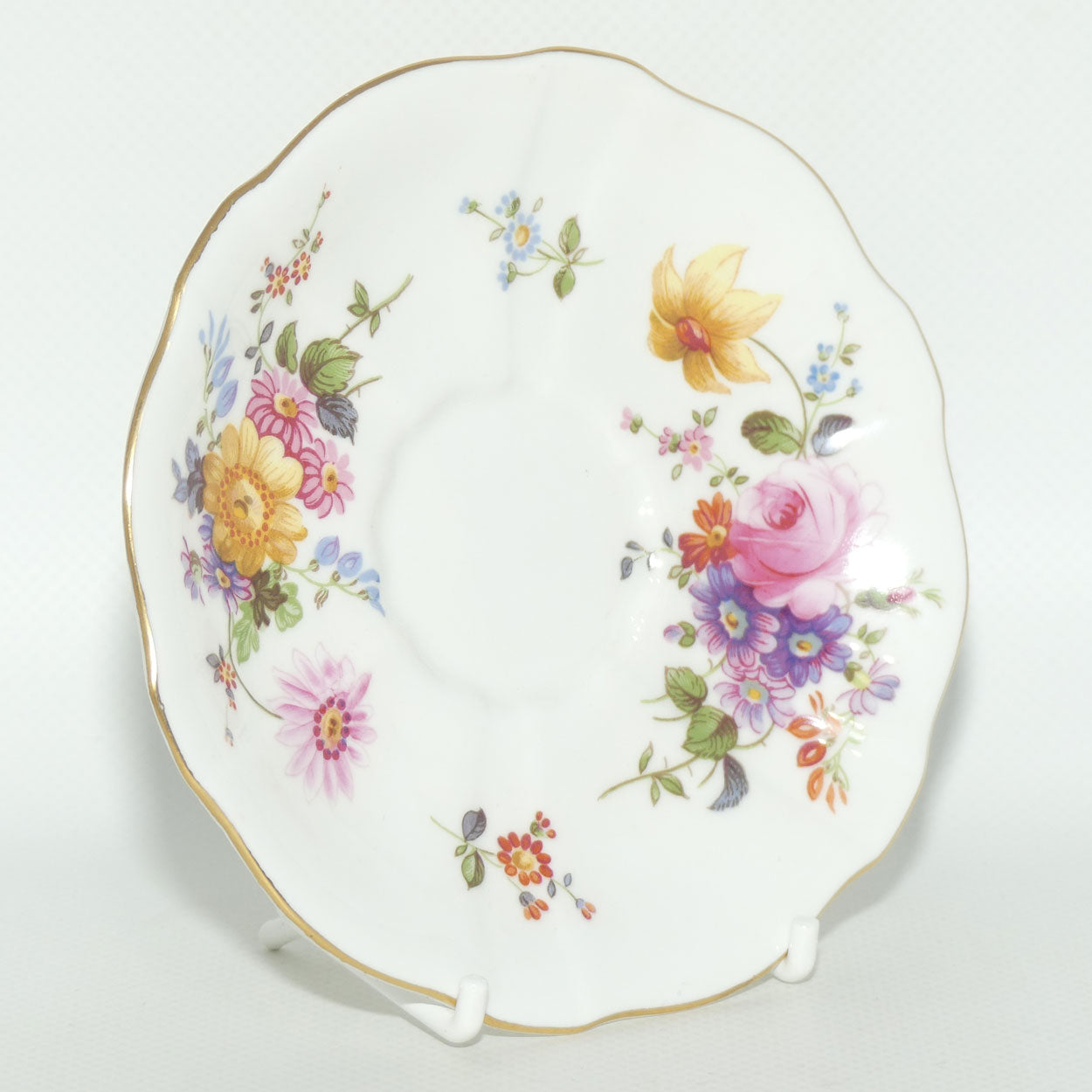 Royal Crown Derby Derby Posies coffee duo | Dark Green Backstamp