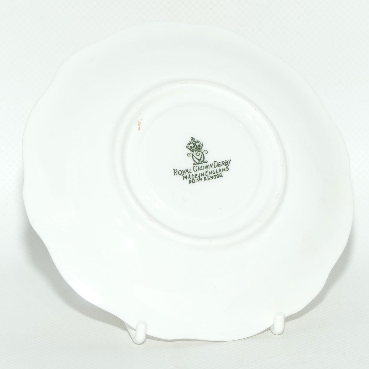 Royal Crown Derby Derby Posies coffee duo | Dark Green Backstamp