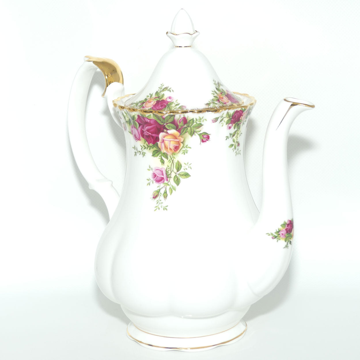 Royal Albert Bone China England Old Country Roses Coffee Pot | 1250ml | © 1962 Royal Albert Ltd backstamp | Large | #3