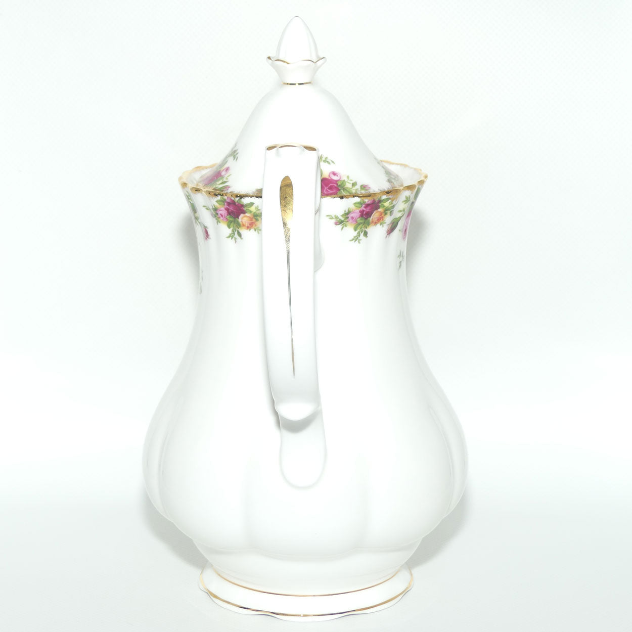 Royal Albert Bone China England Old Country Roses Coffee Pot | 1250ml | © 1962 Royal Albert Ltd backstamp | Large | #3