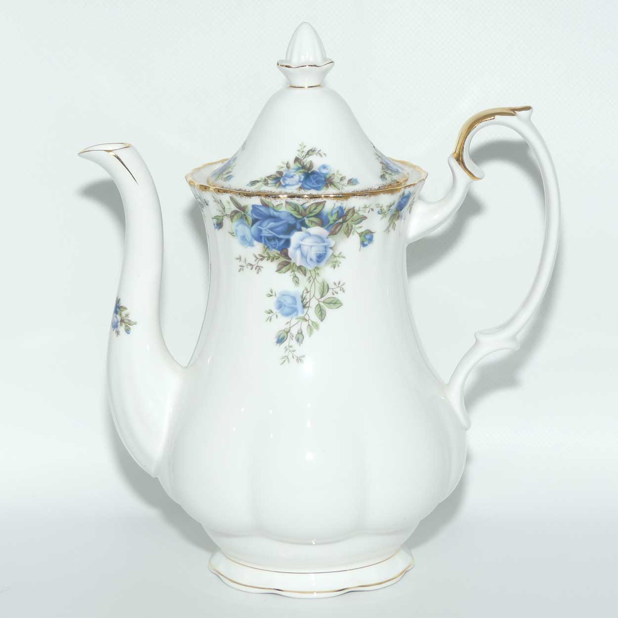 Royal Albert Bone China England Moonlight coffee pot | LARGE | © 1987 Royal Albert Ltd backstamp | 1250ml