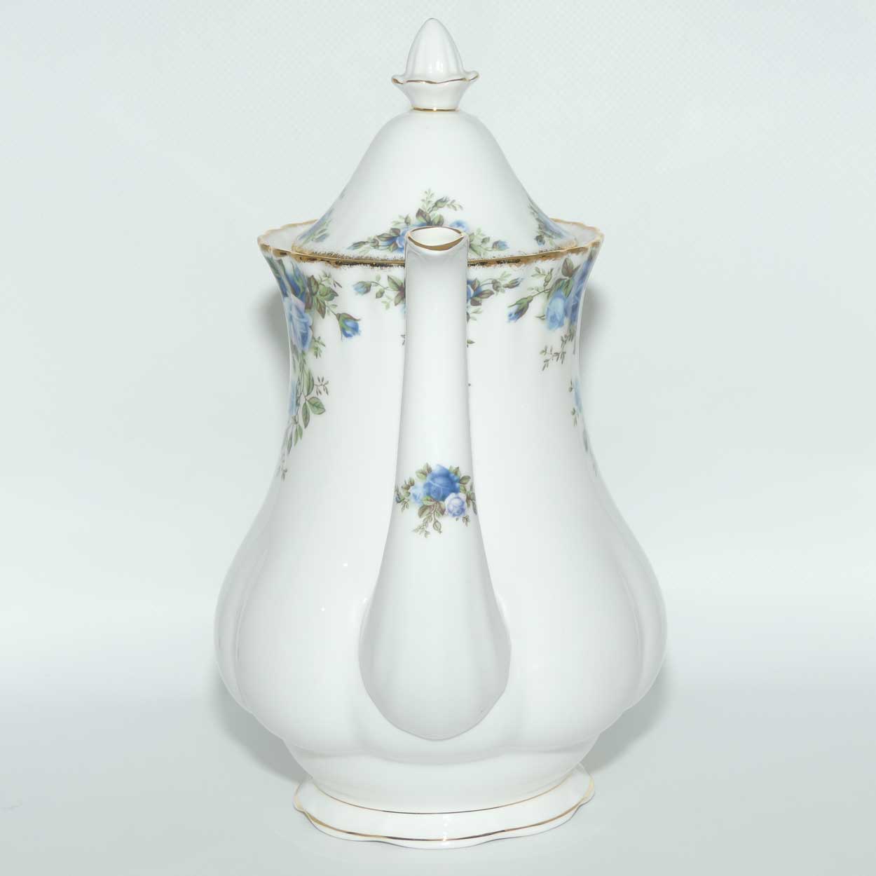 Royal Albert Bone China England Moonlight coffee pot | LARGE | © 1987 Royal Albert Ltd backstamp | 1250ml