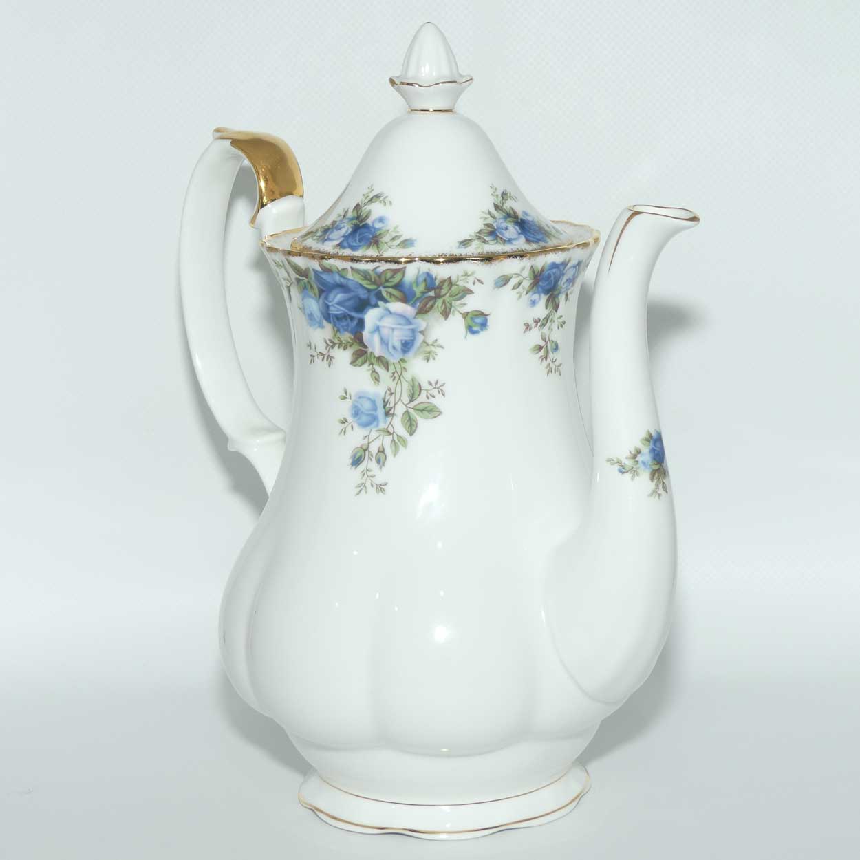 Royal Albert Bone China England Moonlight coffee pot | LARGE | © 1987 Royal Albert Ltd backstamp | 1250ml