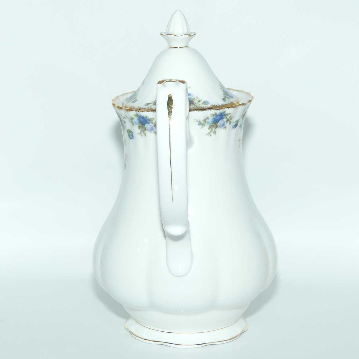 Royal Albert Bone China England Moonlight coffee pot | LARGE | © 1987 Royal Albert Ltd backstamp | 1250ml